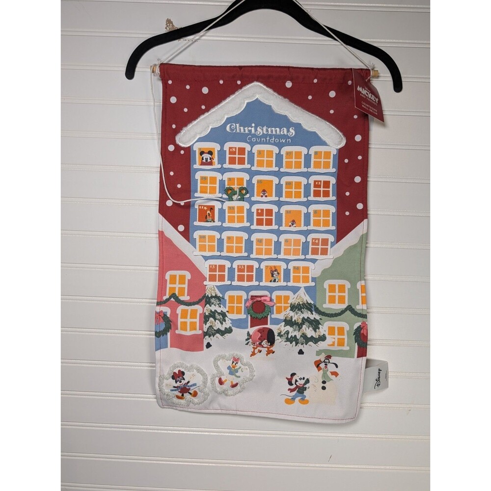 Disney Mickey Holiday Christmas Countdown Decoration Banner